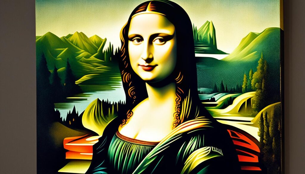 Mona Lisa's enigmatic facial features