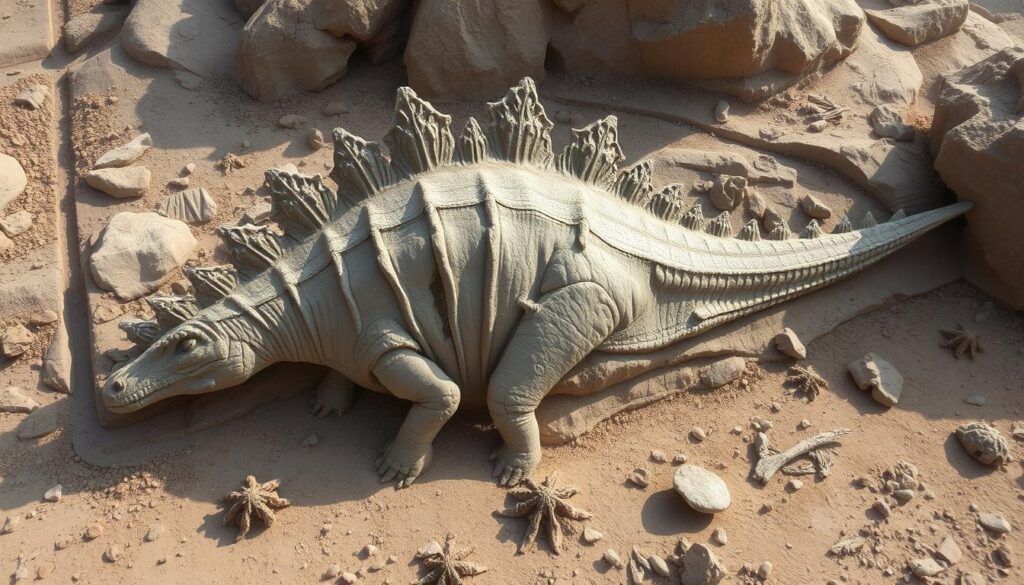 Stegosaurus fossil