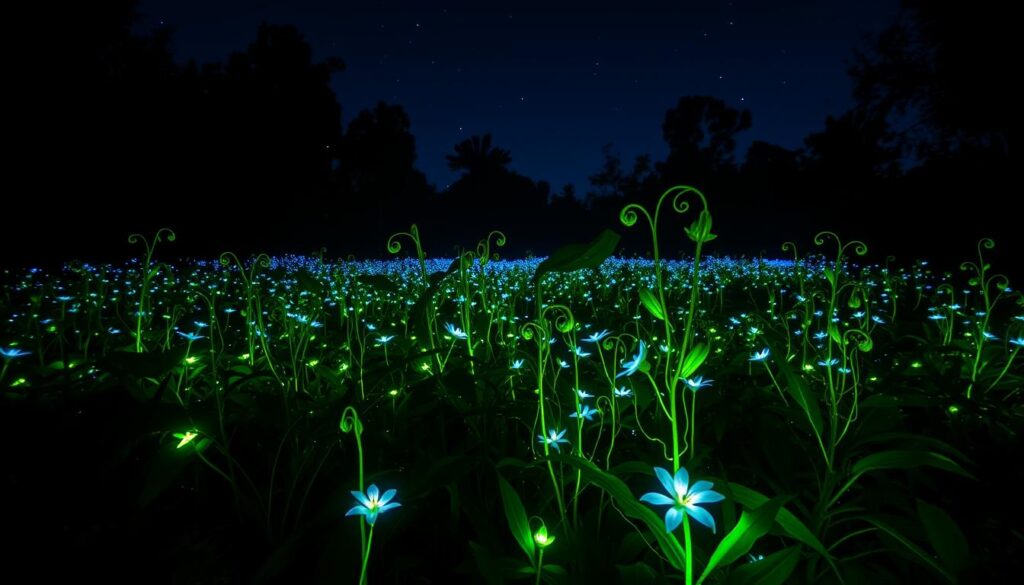 bioluminescent plants