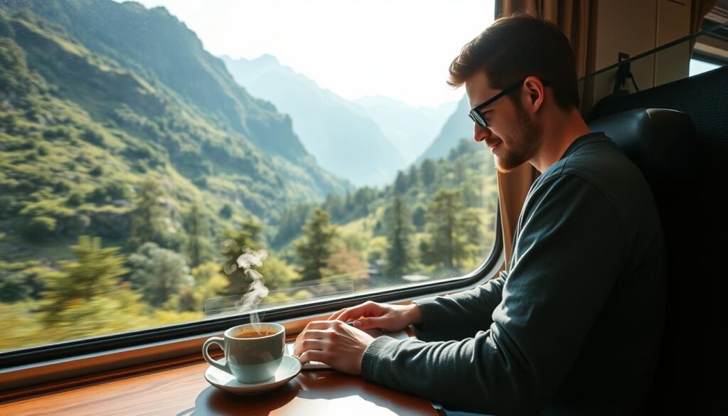 digital nomad train trips
